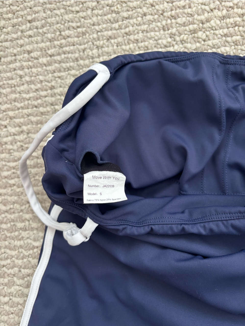 Move With You Womens Size Small Athletic Tennis Dress Built-in Bra Navy Blue - Picture 10 of 11